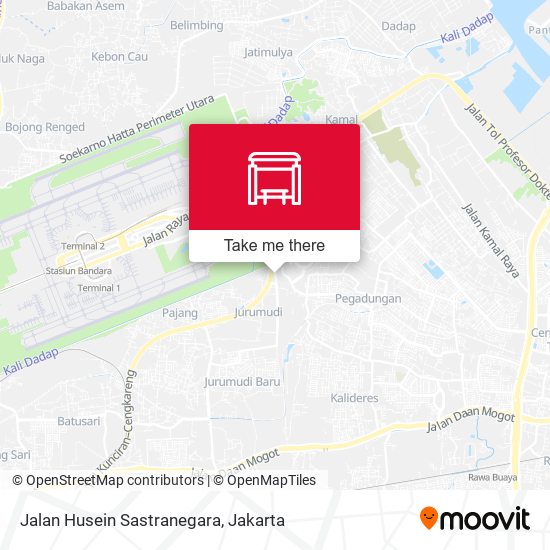 Jalan Husein Sastranegara map