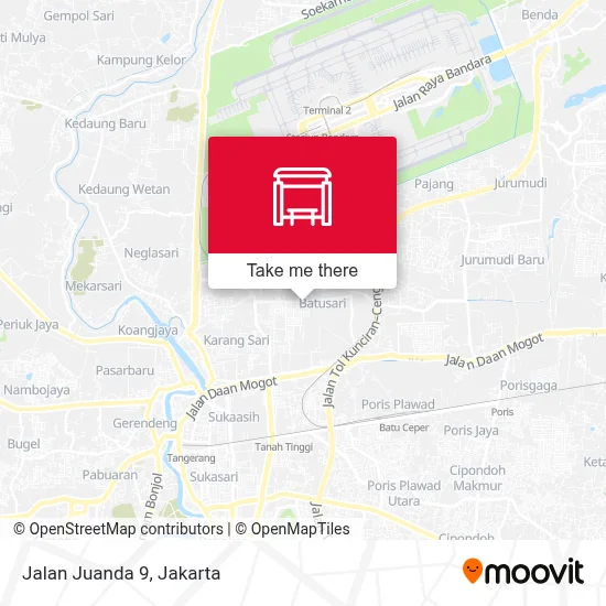 Jalan Juanda 9 map