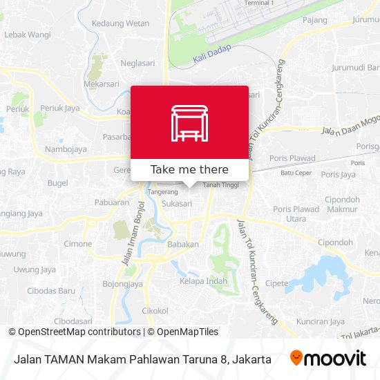 Jalan TAMAN Makam Pahlawan Taruna 8 map