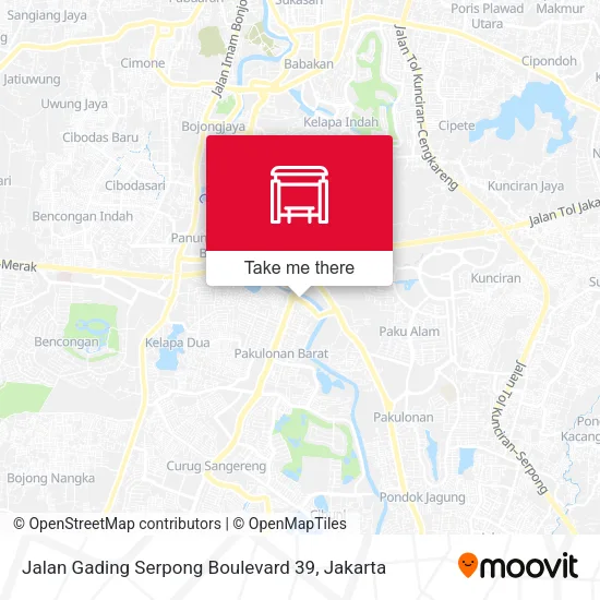 Jalan Gading Serpong Boulevard 39 map