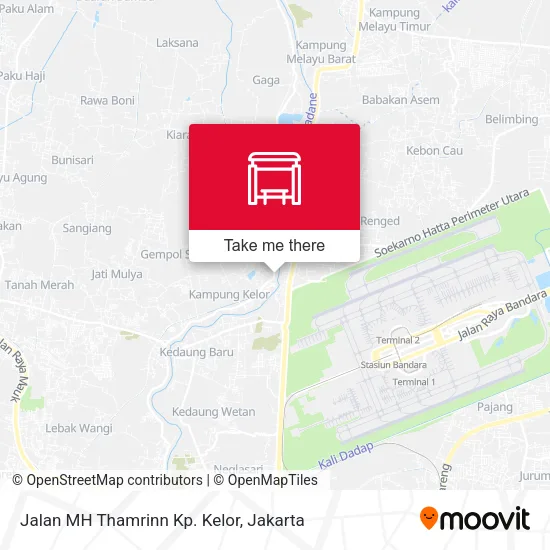 Jalan MH Thamrinn Kp. Kelor map