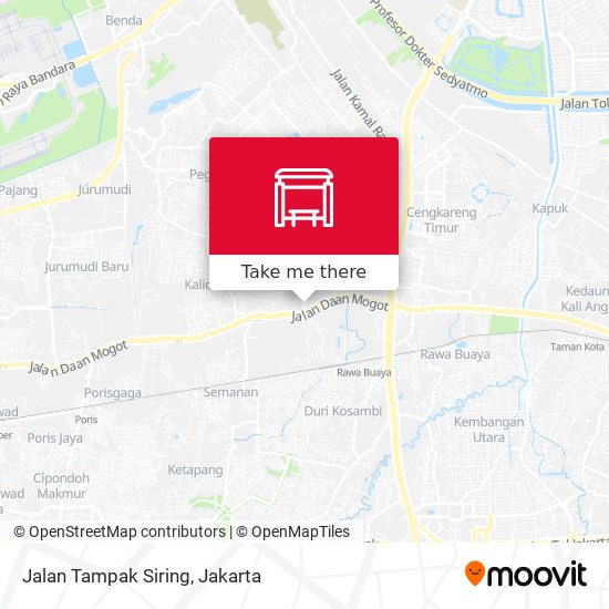 Jalan Tampak Siring map