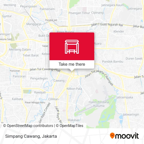 Simpang Cawang map