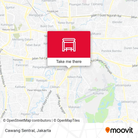Cawang Sentral map