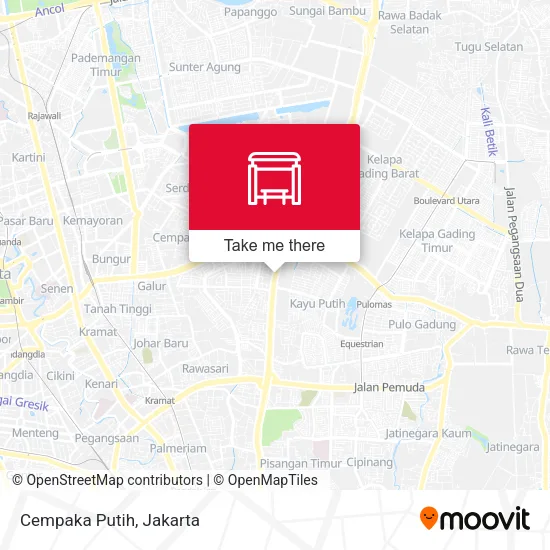 Cempaka Putih map