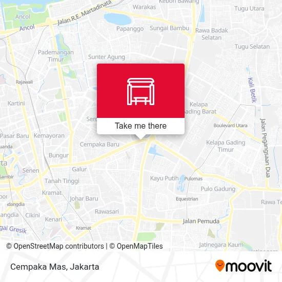 Cempaka Mas map