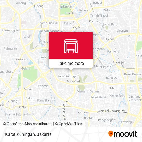 Karet Kuningan map