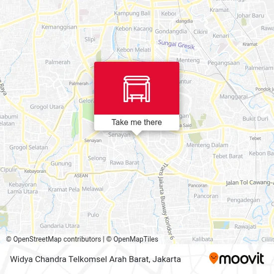 Widya Chandra Telkomsel Arah Barat map