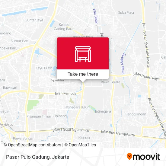 Pasar Pulo Gadung map