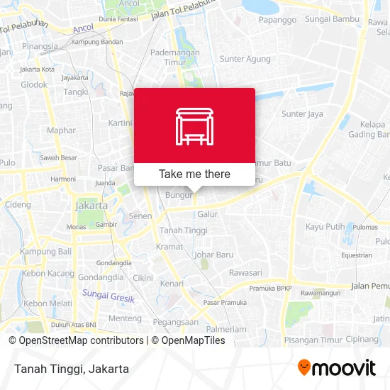 Tanah Tinggi map