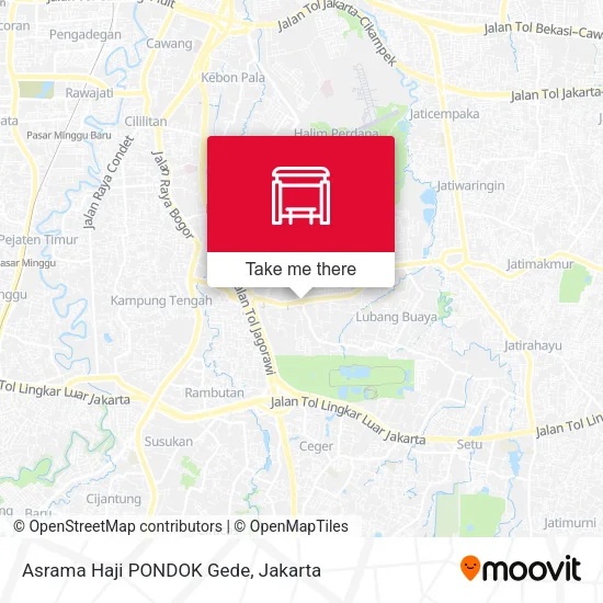 Asrama Haji PONDOK Gede map