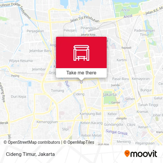 Cideng Timur map