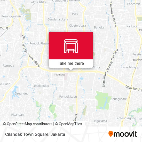 Cilandak Town Square map