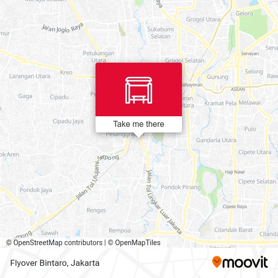 Flyover Bintaro map