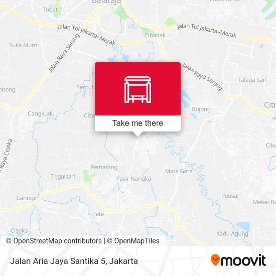 Jalan Aria Jaya Santika 5 map