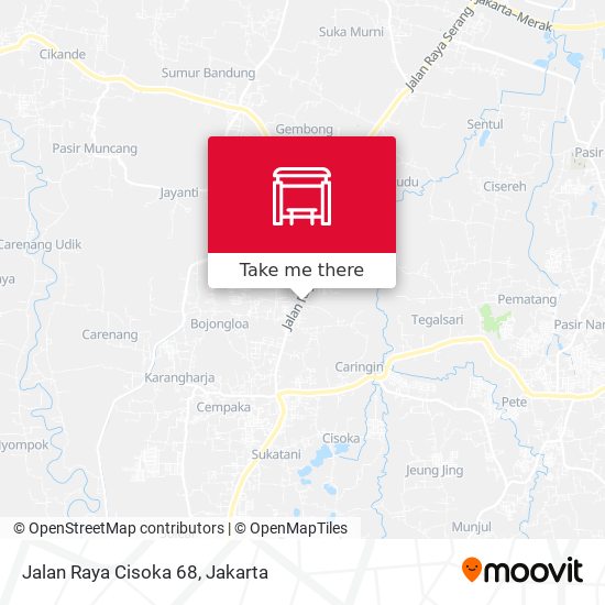 Jalan Raya Cisoka 68 map