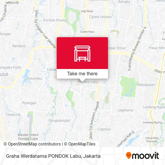 Graha Werdatama PONDOK Labu map