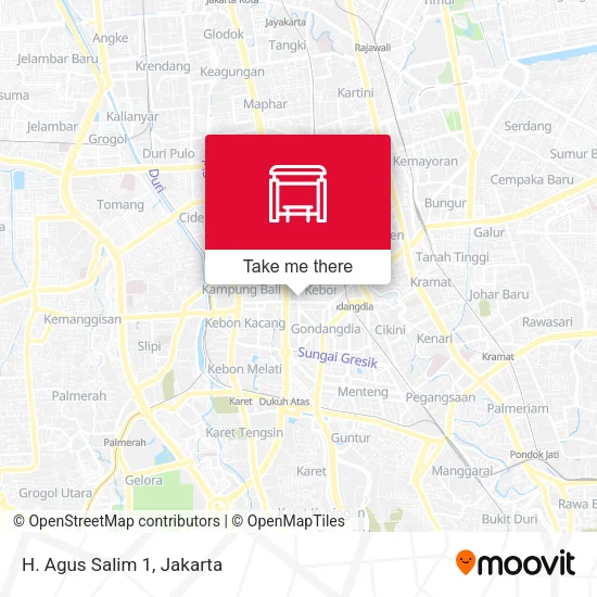 H. Agus Salim 1 map