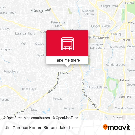 Jln. Gambas Kodam Bintaro map