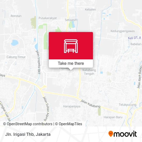 Jln. Irigasi Thb map