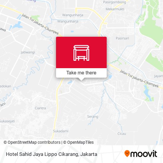 Hotel Sahid Jaya Lippo Cikarang map