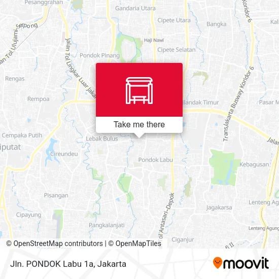 Jln. PONDOK Labu 1a map