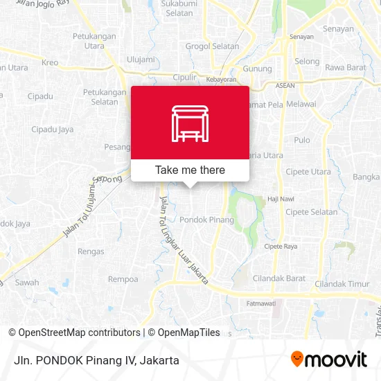Jln. PONDOK Pinang IV map