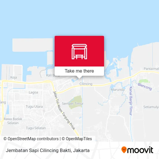 Jembatan Sapi Cilincing Bakti map