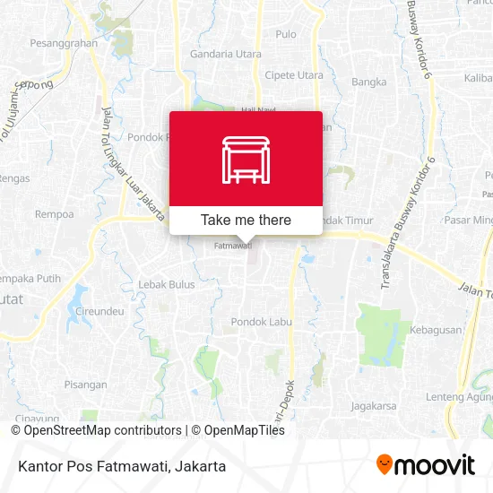 Kantor Pos Fatmawati map