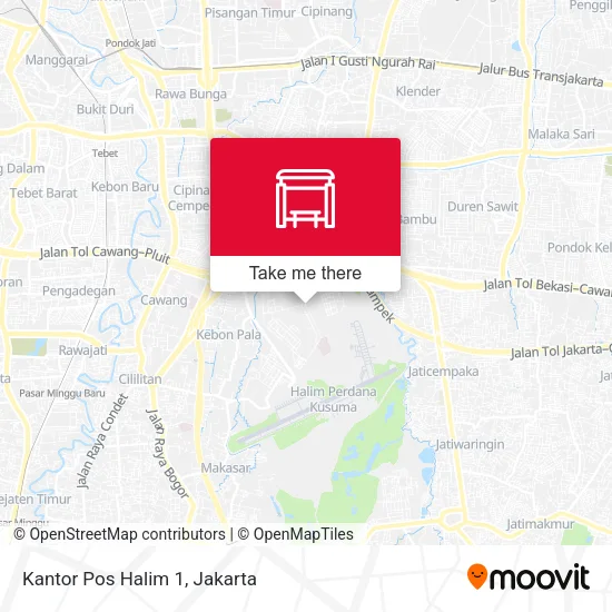 Kantor Pos Halim 1 map