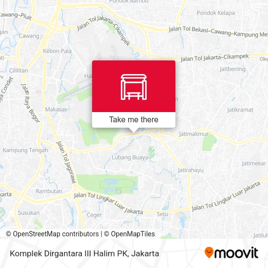 Komplek Dirgantara III Halim PK map