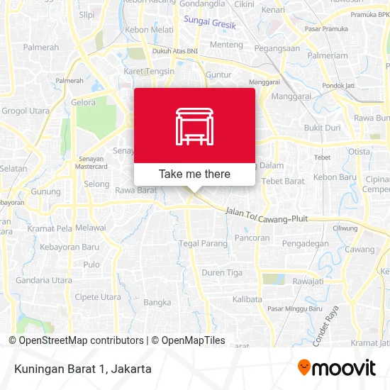 Kuningan Barat 1 map