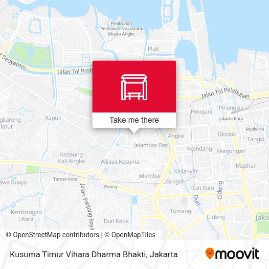 Kusuma Timur Vihara Dharma Bhakti map