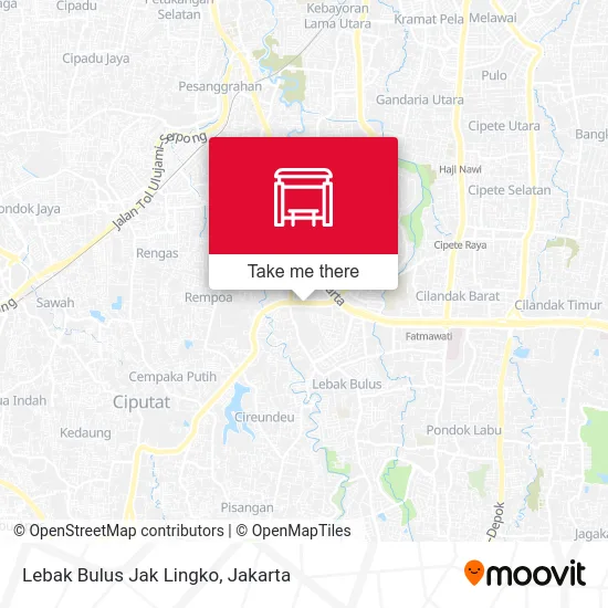 Lebak Bulus Jak Lingko map