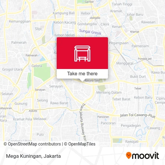 Mega Kuningan map