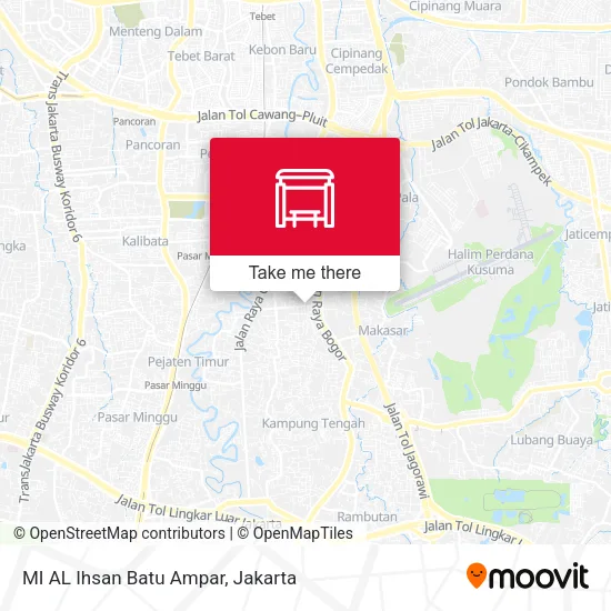 MI AL Ihsan Batu Ampar map