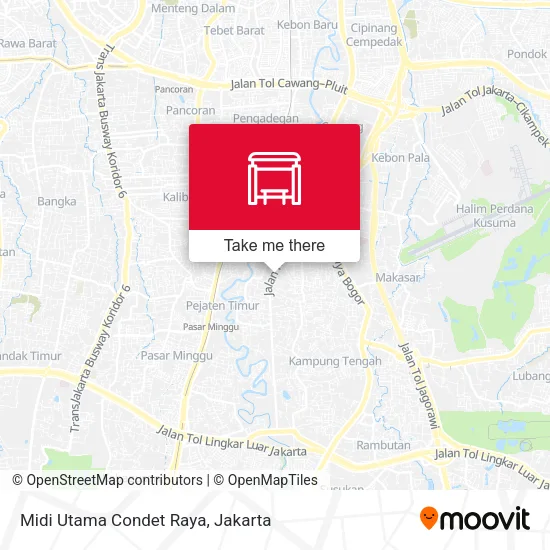 Midi Utama Condet Raya map