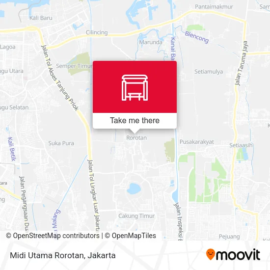 Midi Utama Rorotan map