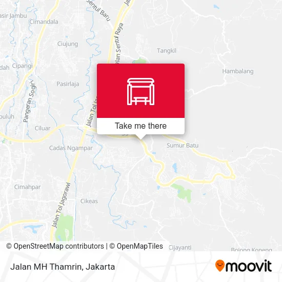 Jalan MH Thamrin map