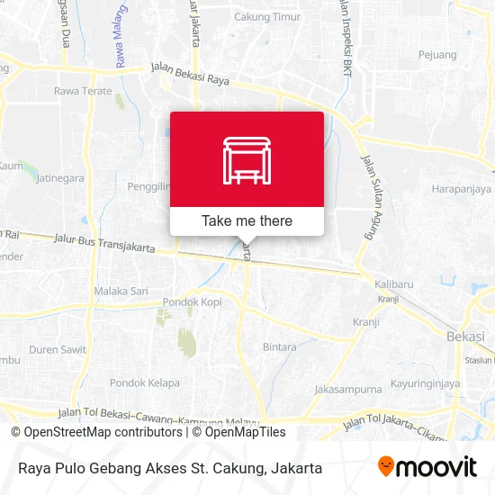 Raya Pulo Gebang Akses St. Cakung map
