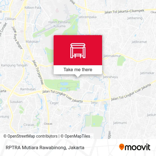 RPTRA Mutiara Rawabinong map