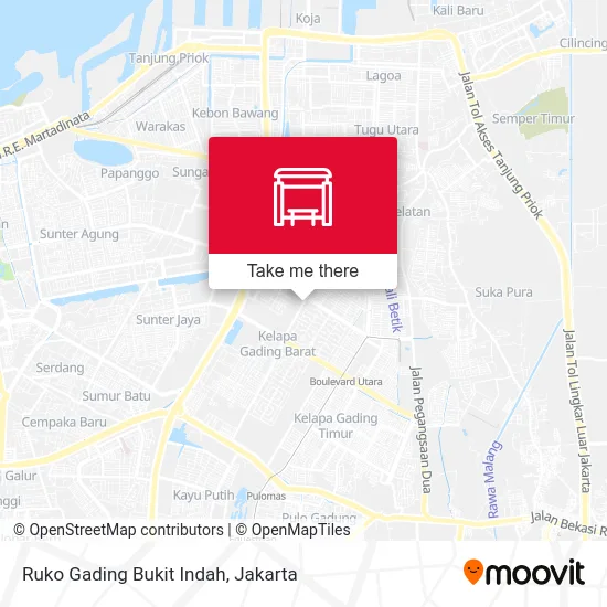 Ruko Gading Bukit Indah map