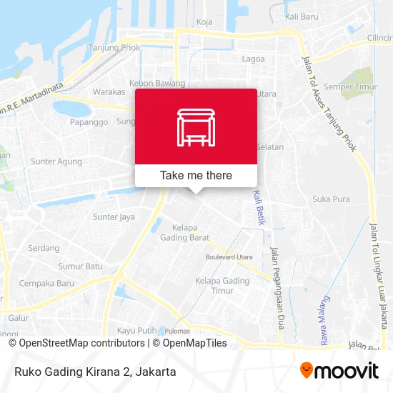 Ruko Gading Kirana 2 map