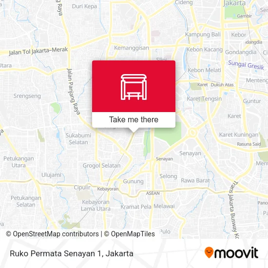 Ruko Permata Senayan 1 map