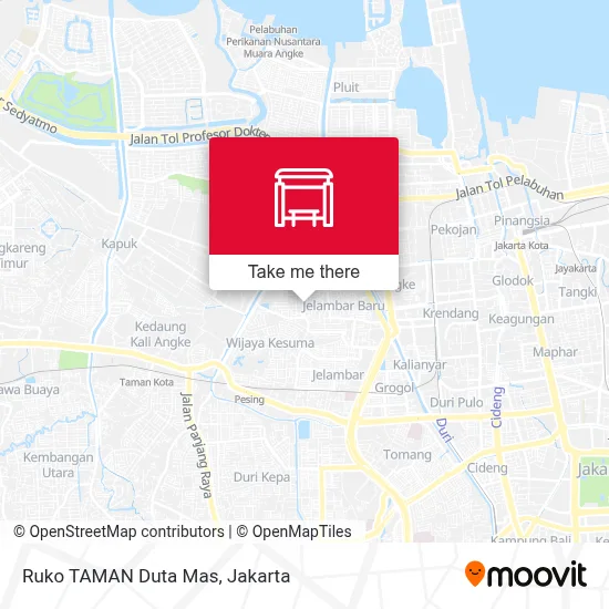 Ruko TAMAN Duta Mas map