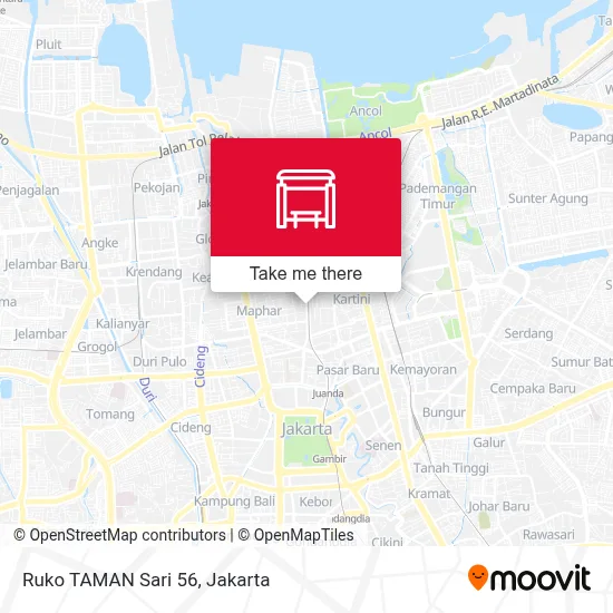 Ruko TAMAN Sari 56 map