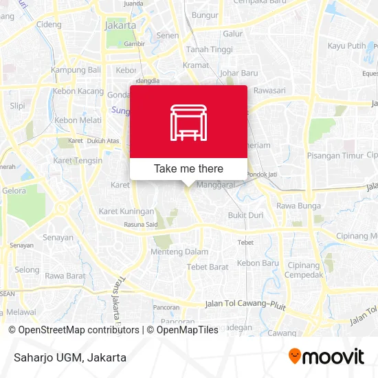 Saharjo UGM map