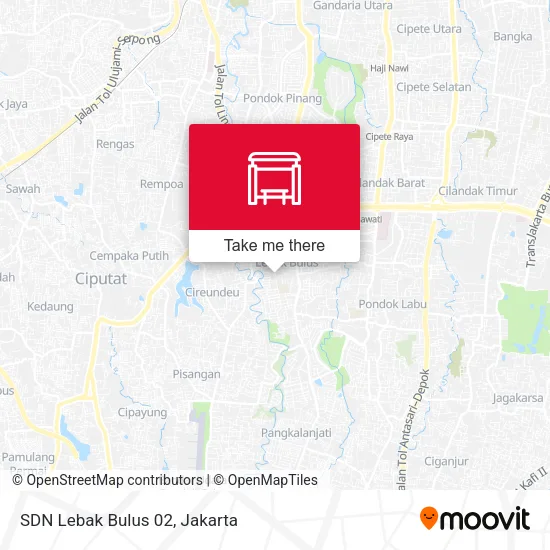 SDN Lebak Bulus 02 map