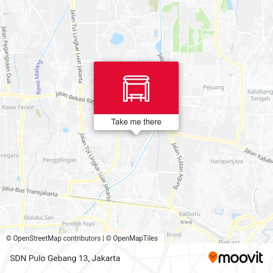 SDN Pulo Gebang 13 map