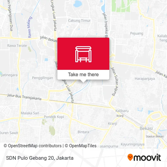 SDN Pulo Gebang 20 map